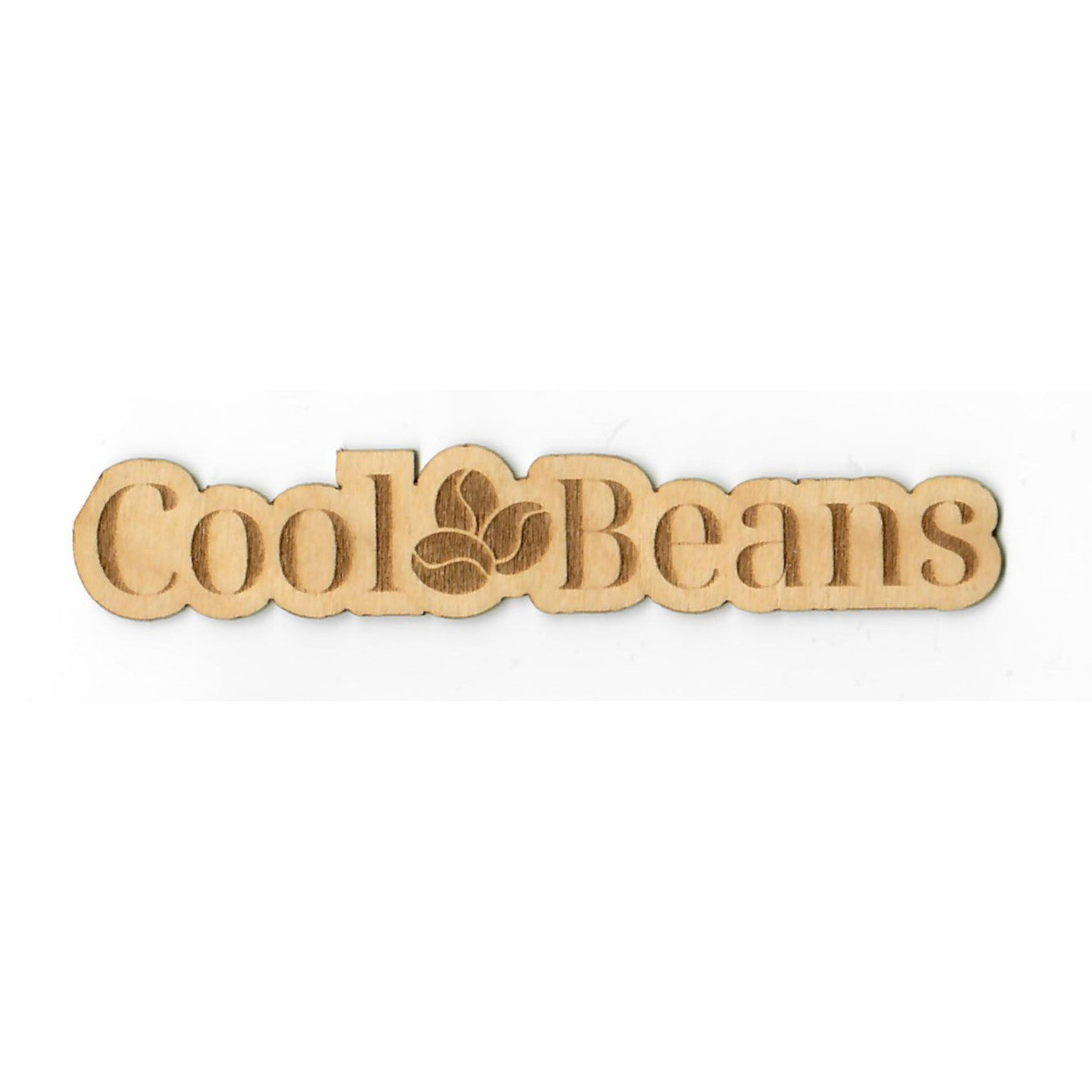 "Cool Beans" Wood Sticker